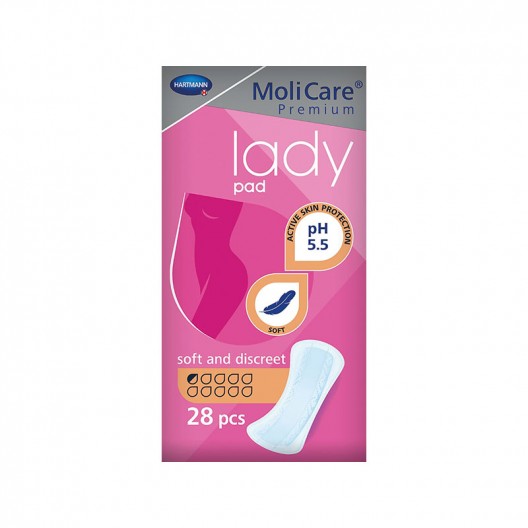 Protections anatomiques Molicare Premium Lady Pad 0,5 Gouttes
