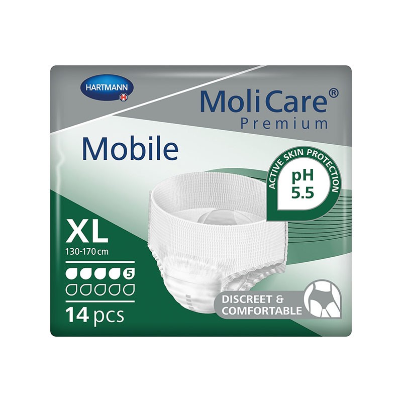 Slips absorbants Molicare Premium Mobile 5 Gouttes