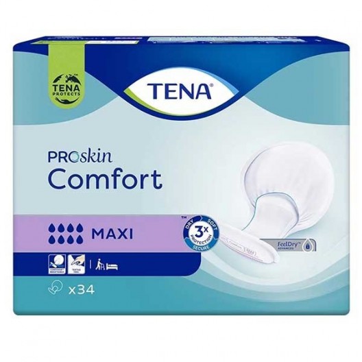 Protections anatomiques TENA Comfort ProSkin Maxi